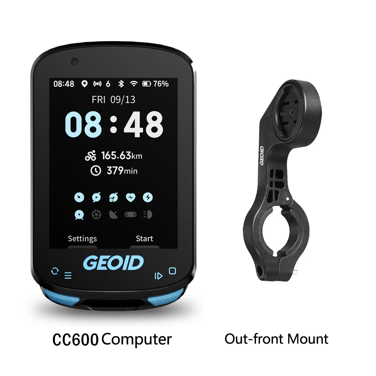 GEOID GPS Bike Computer Smart Navigation Color Screen Odometer Wireless ANT+ WIFI Cycling Speedometer
